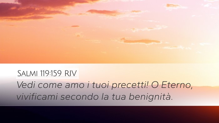 Salmi 119:159 RIV Bible Verse Image