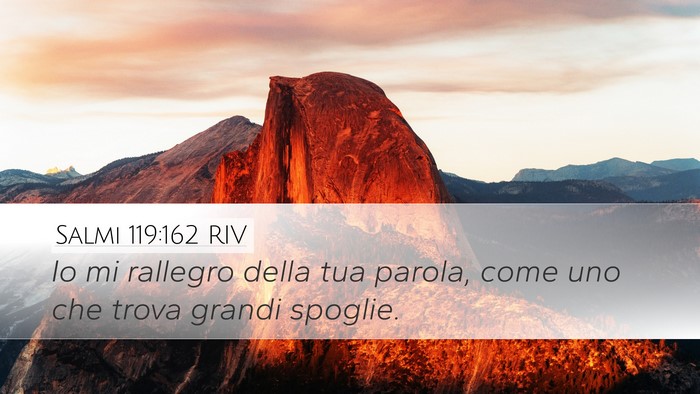 Salmi 119:162 RIV Bible Verse Image