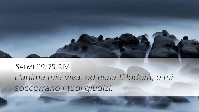 Salmi 119:175 RIV Bible Verse Image