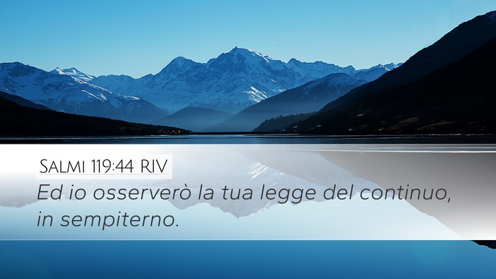 Salmi 119:44 RIV Bible Verse Image