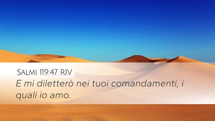 Salmi 119:47 RIV Bible Verse Image