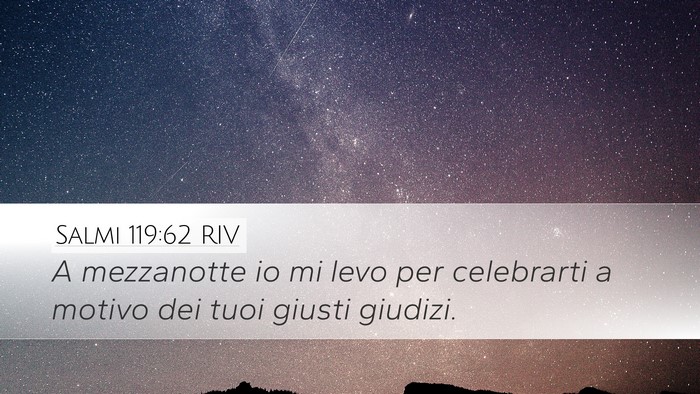 Salmi 119:62 RIV Bible Verse Image