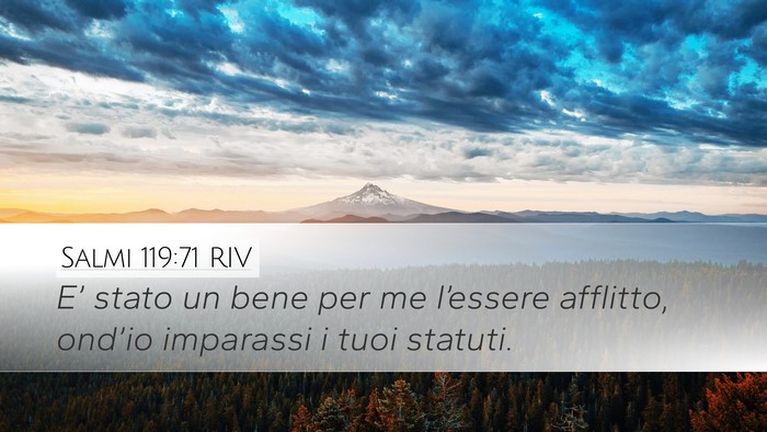 Salmi 119:71 RIV Bible Verse Image