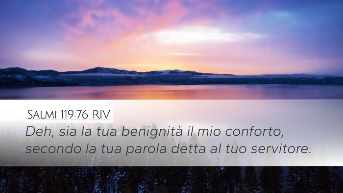 Salmi 119:76 RIV Bible Verse Image