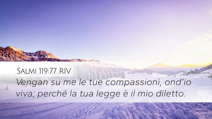 Salmi 119:77 RIV Bible Verse Image