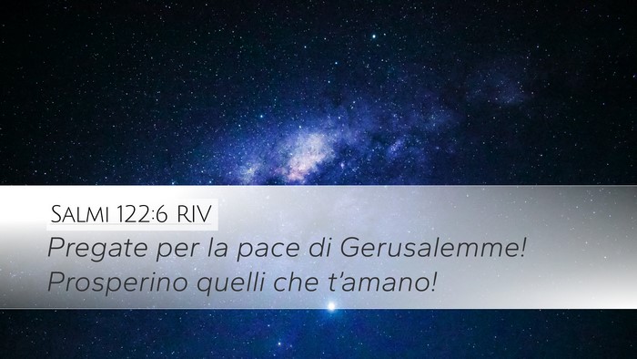Salmi 122:6 RIV Bible Verse Image