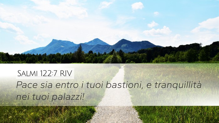 Salmi 122:7 RIV Bible Verse Image