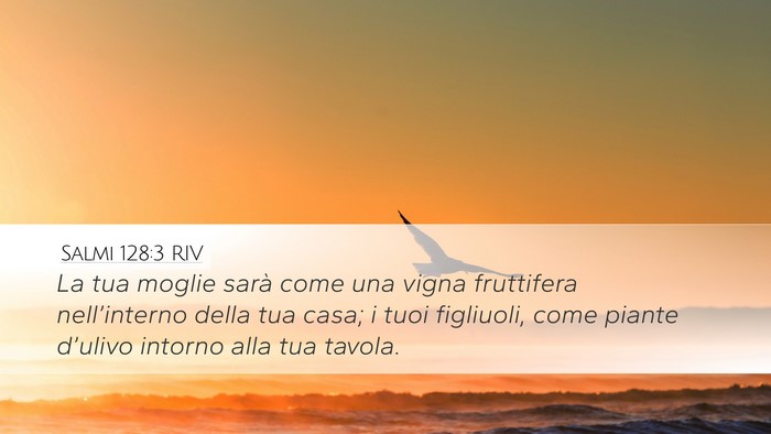 Salmi 128:3 RIV Bible Verse Image