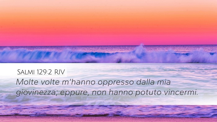 Salmi 129:2 RIV Bible Verse Image