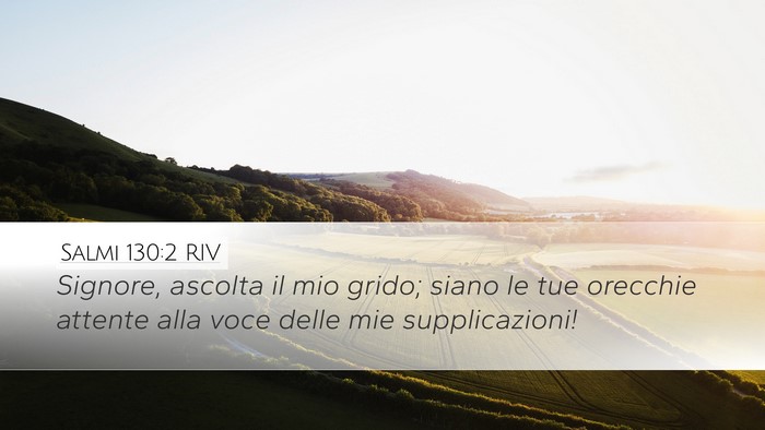 Salmi 130:2 RIV Bible Verse Image
