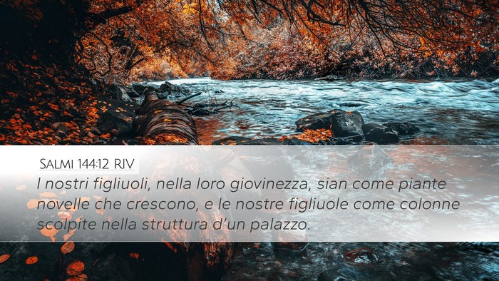 Salmi 144:12 RIV Bible Verse Image