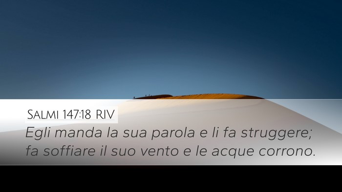 Salmi 147:18 RIV Bible Verse Image