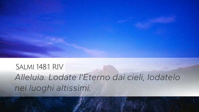 Salmi 148:1 RIV Bible Verse Image