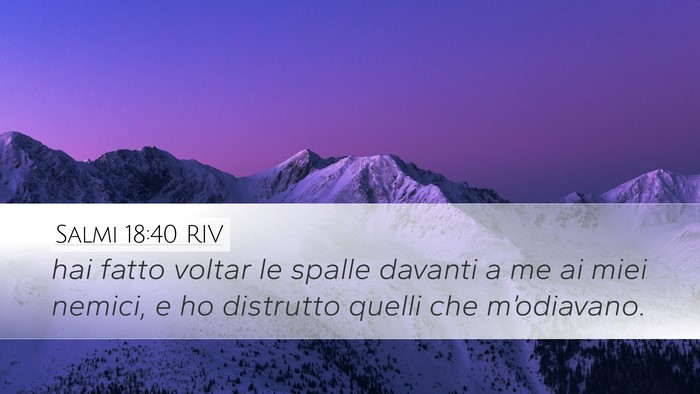 Salmi 18:40 RIV Bible Verse Image