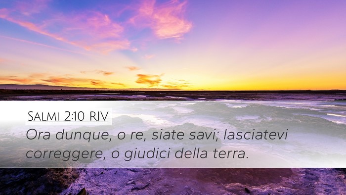 Salmi 2:10 RIV Bible Verse Image