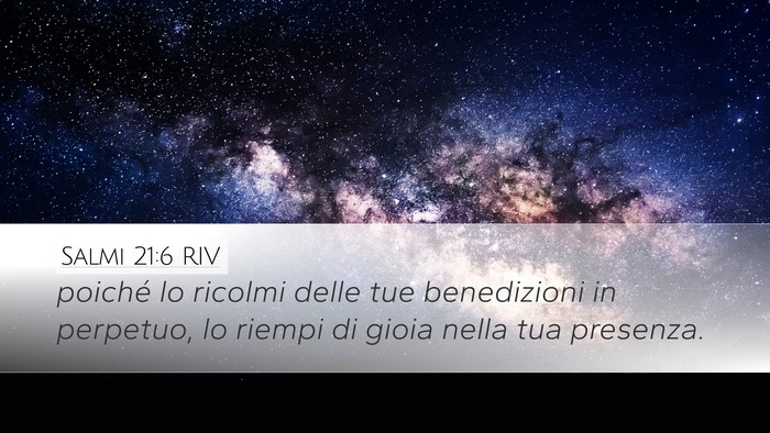 Salmi 21:6 RIV Bible Verse Image