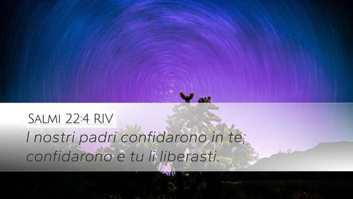 Salmi 22:4 RIV Bible Verse Image