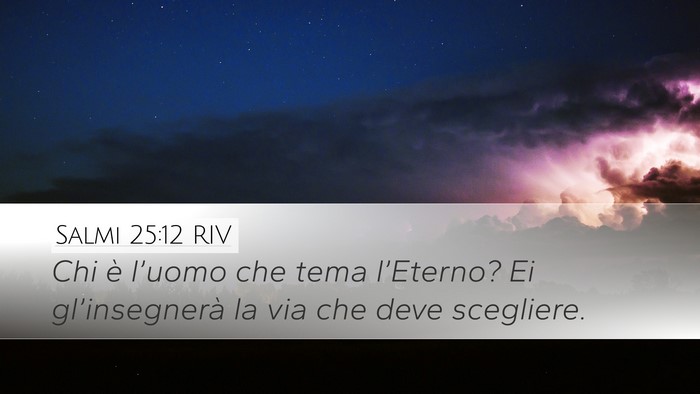 Salmi 25:12 RIV Bible Verse Image