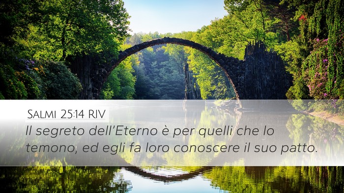 Salmi 25:14 RIV Bible Verse Image