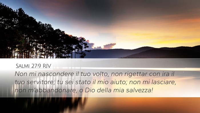 Salmi 27:9 RIV Bible Verse Image