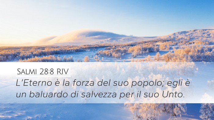 Salmi 28:8 RIV Bible Verse Image