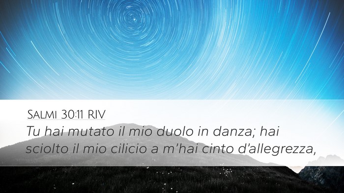 Salmi 30:11 RIV Bible Verse Image