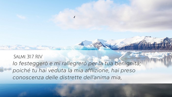 Salmi 31:7 RIV Bible Verse Image