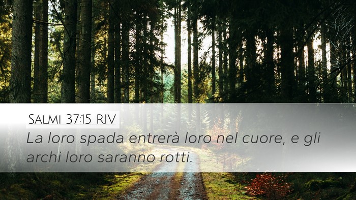 Salmi 37:15 RIV Bible Verse Image