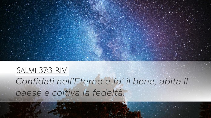 Salmi 37:3 RIV Bible Verse Image