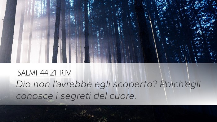 Salmi 44:21 RIV Bible Verse Image
