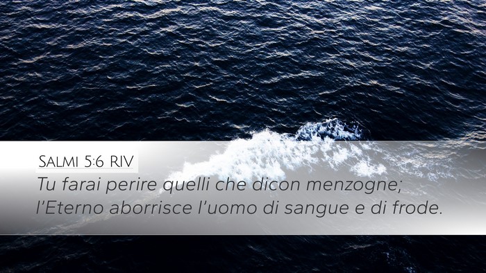Salmi 5:6 RIV Bible Verse Image
