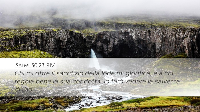 Salmi 50:23 RIV Bible Verse Image