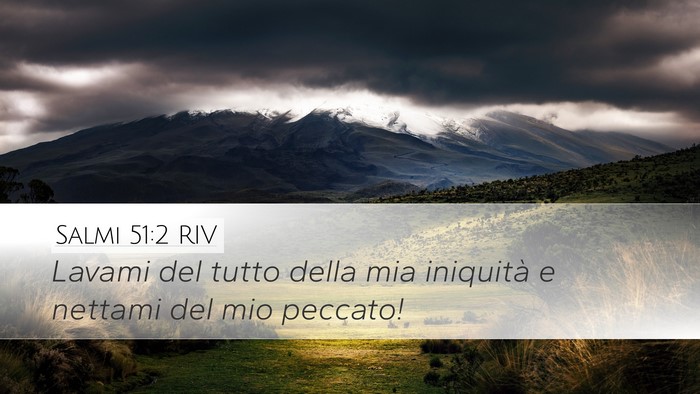 Salmi 51:2 RIV Bible Verse Image