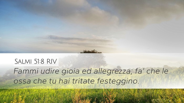 Salmi 51:8 RIV Bible Verse Image