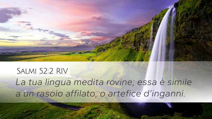 Salmi 52:2 RIV Bible Verse Image