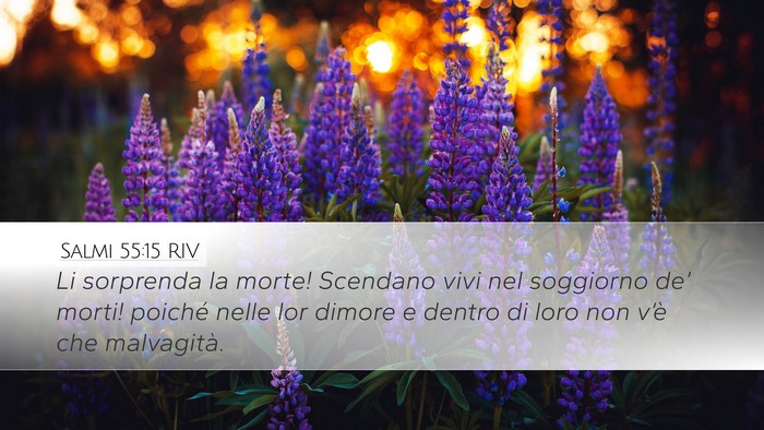 Salmi 55:15 RIV Bible Verse Image