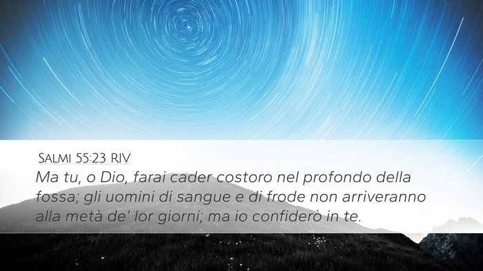 Salmi 55:23 RIV Bible Verse Image