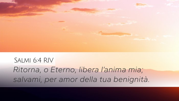 Salmi 6:4 RIV Bible Verse Image