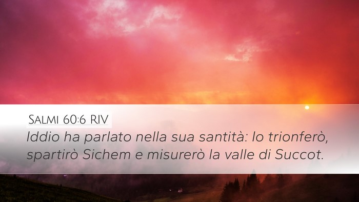 Salmi 60:6 RIV Bible Verse Image