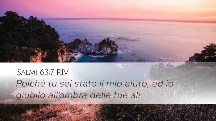 Salmi 63:7 RIV Bible Verse Image