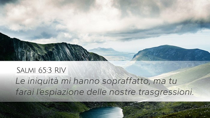 Salmi 65:3 RIV Bible Verse Image