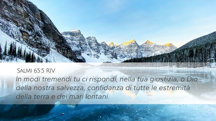 Salmi 65:5 RIV Bible Verse Image