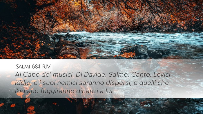 Salmi 68:1 RIV Bible Verse Image
