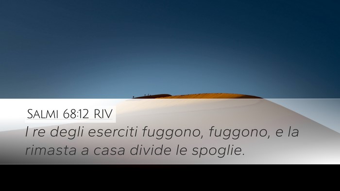 Salmi 68:12 RIV Bible Verse Image