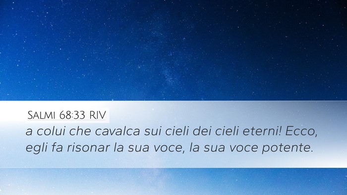 Salmi 68:33 RIV Bible Verse Image