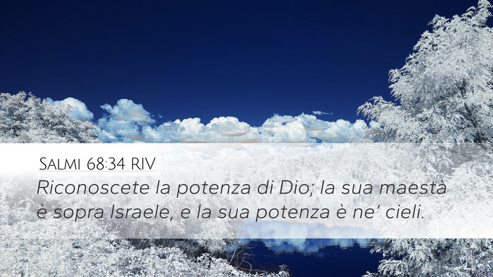 Salmi 68:34 RIV Bible Verse Image
