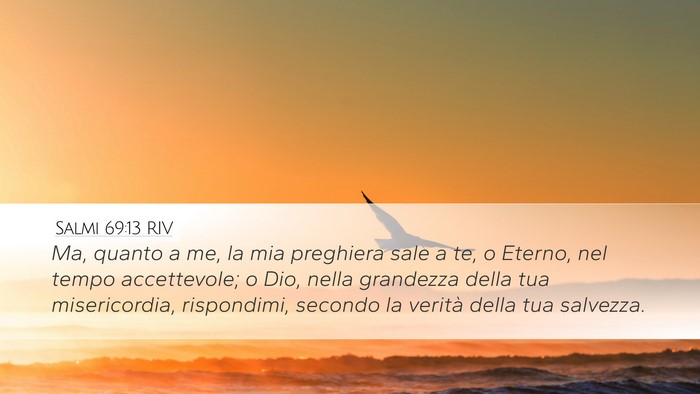 Salmi 69:13 RIV Bible Verse Image