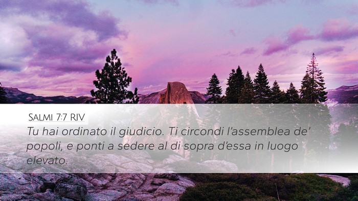 Salmi 7:7 RIV Bible Verse Image