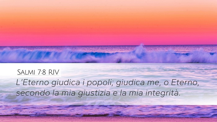 Salmi 7:8 RIV Bible Verse Image
