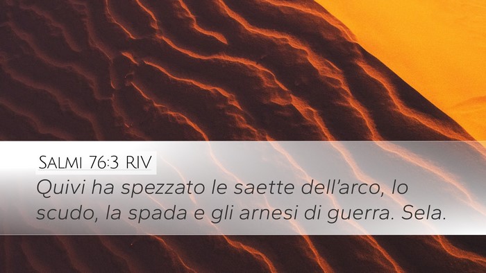 Salmi 76:3 RIV Bible Verse Image
